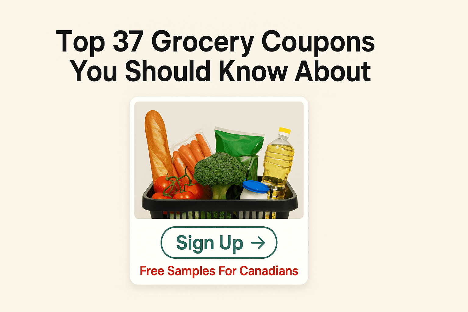 Coupons d'épicerie au Canada (2025) | Parents canadiens