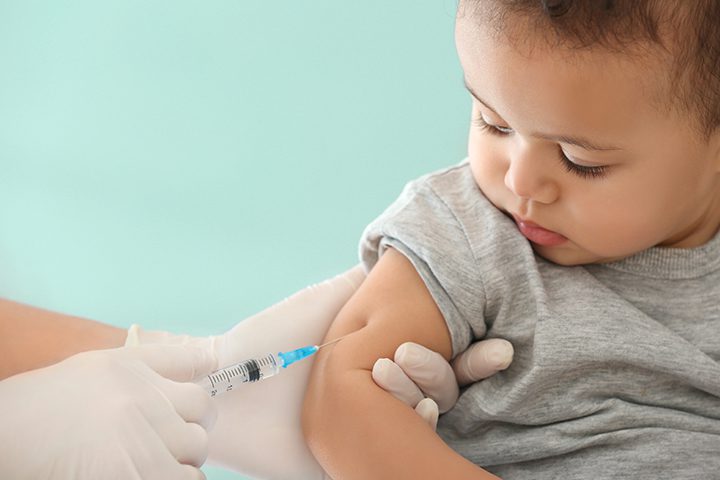 Canadian infant immunization schedule chart showing vaccination timeline