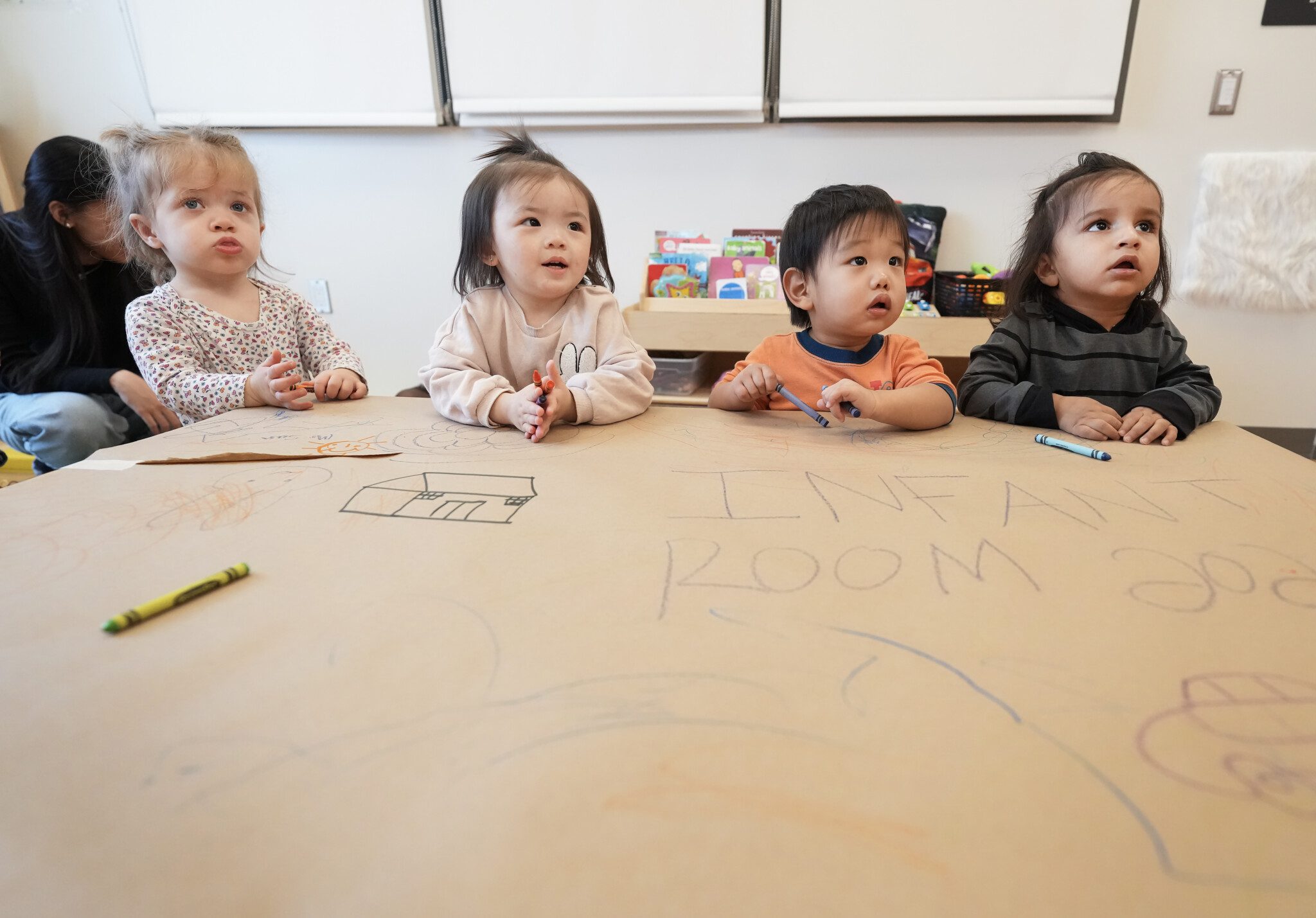 Canadian children socializing at daycare